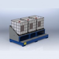VEIP3C00 Steel sump pallet with side walls 